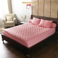 Gambar Sprei 160 Queen Kintakun Dluxe Quilting Square Microtex B2 30cm (5in1) - Spa Blue dari Kamar Rumahku undefined 1 Tokopedia