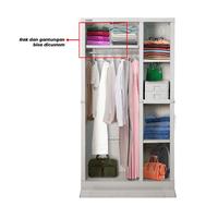 Gambar LEMARI PAKAIAN 3 PINTU PLASTIK GANTUNG CERMIN NAPOLLY (CILEGON SERANG) dari Agungjayacilegon undefined 3 Tokopedia