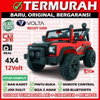 Gambar Mobil Aki Anak Jeep 4X4 Volta Rocky 5008 Ban Karet Jumbo, Mobil Aki - Merah, DUS BAWAAN dari ANEKA BIKE OFFICIAL undefined 4 Tokopedia