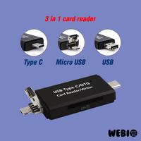 Gambar Card Reader Type C / USB / Micro USB / SD / Micro SD Card Rider OTG HP dari Webio undefined 4 Tokopedia