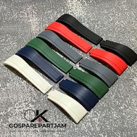 Gambar Strap Tali Jam Tangan Rubber Karet Silicone Untuk Rolex Daytona 20 mm - Hitam + buckle dari Gosparepartjam undefined 1 Tokopedia