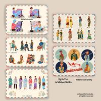 Gambar (writeswithirin) Kartu Pos/ Postcard Indonesian Daily - Indonesian Dail dari writeswithirin undefined 1 Tokopedia
