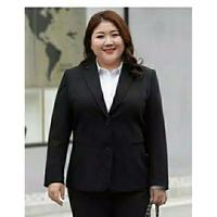 Gambar BLAZER JUMBO / BLAZER BIG SIZE / BLAZER WANITA / BLAZER LD 120 - Hitam, S dari Blazer centre.id undefined 2 Tokopedia