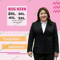 Gambar BLAZER JUMBO / BLAZER BIG SIZE / BLAZER WANITA / BLAZER LD 120 - Hitam, S dari Blazer centre.id undefined 1 Tokopedia