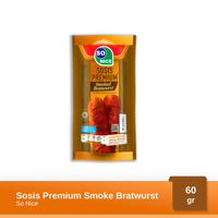 Gambar SOSIS MATANG SO NICE PREMIUM SINGLE SMOKED BRATWURST SAUSAGE 60GR - BRATWURST dari LATTEBLESS undefined 1 Tokopedia