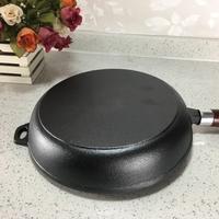Gambar Panci Wajan Cast Iron Gagang Kayu 22 Cm ANTI PANAS JAPANESE QUALITY - Seasoning 3Kali dari Cast iron Indonesia undefined 4 Tokopedia