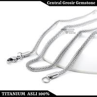 Gambar Kalung Exclusive Wanita Titanium Silver Original dari Central Grosir Gemstone undefined 1 Tokopedia