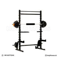 Gambar Half Rack Squat Rak Smith Machine Pullup Dip Deadlift Home Gym BK-3003 dari HOLY FITNESS undefined 1 Tokopedia