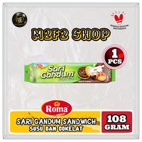 Gambar Roma Biskuit Sari Gandum Sandwich Susu Cokelat - 108 gr (Harga Satuan) dari M2F2 Shop - Paseban undefined 1 Tokopedia