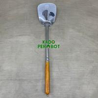Gambar siamsi tebal gagang kayu - spatula masak gagang kayu - sendok oseng dari Kadoperabot undefined 1 Tokopedia