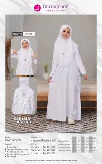 Gambar Rauna Sarimbit Keluarga / SR-10 Putih / Fashion Muslim Sarimbit Haura - Koko Anak, XL dari Hilya Busana undefined 5 Tokopedia