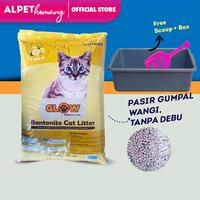 Gambar Pasir Kucing GLOW Cat Litter 5L Lemon - Free Litter Box dan Scoop dari AL Petshop Kemang undefined 1 Tokopedia