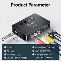 Gambar Wireless Audio Receiver Transmitter Bluetooth 5.0 AUX NFC M6 Black dari amanah54 undefined 5 Tokopedia