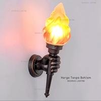 Gambar L1001 Lampu dinding taman pila api obor waterproof vintage Hias - Tanggan kanan dari DEKORASI LIGHTING undefined 1 Tokopedia