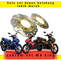 Gambar PIRINGAN DISC CAKRAM SET STANDAR PNP MX KING DEPAN/BELAKANG FROUTING - Set Grigi Gold, PNP MX king dari @Pin Acc Motor@ undefined 2 Tokopedia