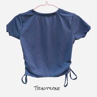 Gambar crop top wanita serut / crop top wanita lengan pendek / crop top dari TRINITY.ONE undefined 2 Tokopedia