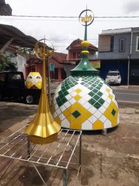 Gambar Kubah Masjid/Musholla Stainless Steel (model kerucut 30 cm) gold dari PUTRA GUNA MANDIRI undefined 2 Tokopedia