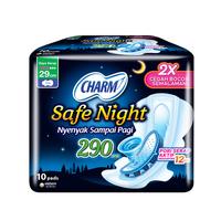 Gambar Charm Safe Night 29 Cm Wing Isi 10 Pads / Pembalut Wanita / Perawatan dari Apotik Century undefined 3 Tokopedia