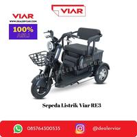 Gambar sepeda listrik roda 3 RE3 - Hitam dari Dealer Viar undefined 1 Tokopedia