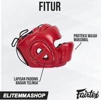 Gambar FAIRTEX Full Face Headguard HG14 Red dari ELITE MMA SHOP undefined 3 Tokopedia