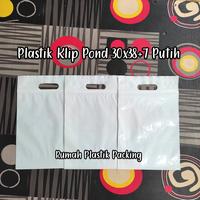 Gambar plastik ziplock klip plong 30x38+7 Putih Plastik Baju Sepatu isi 25 dari Rumah Plastik Packing undefined 2 Tokopedia