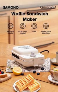 Gambar Alat Pembuat Waffle Anti Lengket Pemanas 2 Sisi Anti Licin SW-WMS600 dari perabot-dapur undefined 1 Tokopedia