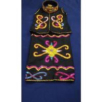 Gambar Set Baju Adat Dayak Anak Perempuan Ukuran TK Dan Aksesoris - Baju, Hitam dari Rizki ridh0 undefined 2 Tokopedia