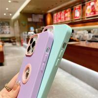 Gambar Case IPHONE 11 12 Pro Promax Pop Square Circle Softcase Warna Hybrid - DrakGreen Oren, IP 11 Pro dari My Case88 undefined 5 Tokopedia