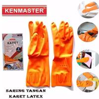 Gambar KENMASTER Sarung Tangan Karet LATEX Cuci Piring - Karet Anti Slip dari KBStoolsmakassar undefined 1 Tokopedia