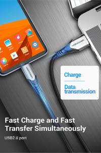 Gambar Kabel Data Micro USB 3A Fast Charging - Abu-abu, 0.5M dari Vention Store Surabaya undefined 5 Tokopedia