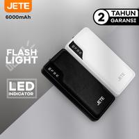 Gambar Powerbank JETE VENUS 6000 mAh Fast Charging & Smart IQ Garansi 1 Tahun - Hitam dari JETE Authorized Store undefined 1 Tokopedia