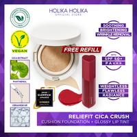 Gambar Holika Holika Reliefit Cica Crush | Bundle Cushion & Glossy Lip Tint - 01 Pure Vanilla, 01 Winsome dari Holika Holika Indonesia undefined 1 Tokopedia