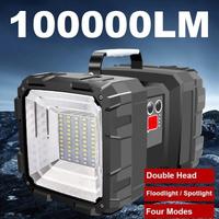 Gambar Senter BESAR LED XHP70 + 45 SMD LED SUPER TERANG 500m DEPAN BELAKANG dari Heilnos undefined 1 Tokopedia