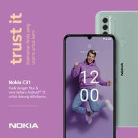 Gambar Nokia C31 | 4/64 GB | Android 12 | Kamera 13MP | Mint dari Nokia Mobile Official undefined 1 Tokopedia