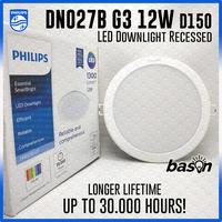 Gambar PHILIPS DN027B G3 12W LED12 D150 - LED Downlight Recessed Long Life - Putih 6500K dari Bason undefined 1 Tokopedia
