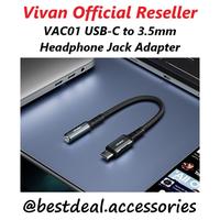 Gambar Vivan VAC01 USB-C to 3.5mm Headphone Jack Adapter Samsung Apple Type C dari bestdeal_NEW undefined 1 Tokopedia