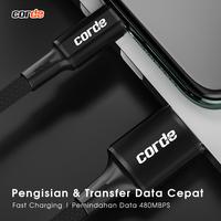 Gambar CORDE Kabel Data Type C Fast Charging 2.4A: Cable Charger Micro USB & Kabel iPhone/Lightning Panjang 0.25M 1M 2M - Micro USB, 0.25M dari Corde Indonesia undefined 4 Tokopedia