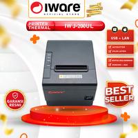 Gambar POS MINI PRINTER KASIR 80MM THERMAL IWARE J200UL (USB+LAN+RJ11) CUTTER - RT-335UL dari Iware.id undefined 3 Tokopedia