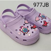 Gambar Sandal Kodok Jibbitz Classic BaeClog,Sendal Baim Platform Wedges Crocs - Tosca, 36 dari Final Deal undefined 4 Tokopedia