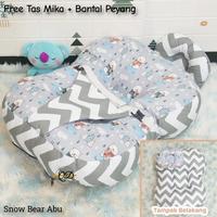 Gambar Sofa Bayi Jumbo / Baby Lounger / Sofa Bayi - Kasur Bayi Free Tas Mika /  Bantal - Roar Krem dari Qhude undefined 4 Tokopedia
