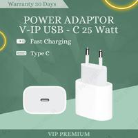 Gambar ADAPTOR 25 WATT FAST CHARGING USB C ORI KEPALA CHARGER V-IP 12 13 dari VIP PREMIUMM_NEW undefined 1 Tokopedia