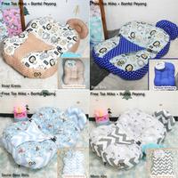 Gambar Sofa Bayi Jumbo / Baby Lounger / Sofa Bayi - Kasur Bayi Free Tas Mika /  Bantal - Roar Krem dari Qhude undefined 1 Tokopedia
