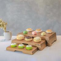 Gambar Rak Kue Susun / Rak Pajang Dessert / Cake Stand Kayu ( LPR-002-N ) dari MOART OFFICIAL STORE undefined 2 Tokopedia