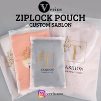 Gambar Ziplock Pouch Custom / Zipper Bag Travel Pouch Zip Kemasan Sablon Logo - 15 x 20 cm, PORTRAIT 2WARNA dari VERIUS undefined 1 Tokopedia