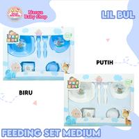 Gambar Lil Bul Feeding Set Medium Perlengkapan Makan Bayi - Biru dari Naswa Baby Shop undefined 1 Tokopedia