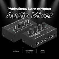 Gambar Mixer Audio Ultra Compact Karaoke Mixer Amplifier 4 Channel Black dari TORAJAA STORE undefined 1 Tokopedia