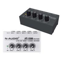 Gambar Mixer Audio Ultra Compact Karaoke Mixer Amplifier 4 Channel Black dari TORAJAA STORE undefined 2 Tokopedia