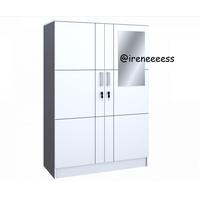 Gambar LEMARI PAKAIAN MINIMALIS LEMARI BAJU ANAK KOS + GANTUNGAN + RAK BL dari My Furniture Store undefined 3 Tokopedia