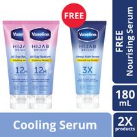 Gambar Vaseline Hijab Bright Radian Cooling Serum 180ml Isi 2 + Night Renew dari Unilever Mall Official undefined 1 Tokopedia
