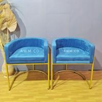 Gambar Kursi Sofa Andara Blue Elegan Furniture Homedecore Minimalis dari Awm Collection Furniture undefined 2 Tokopedia